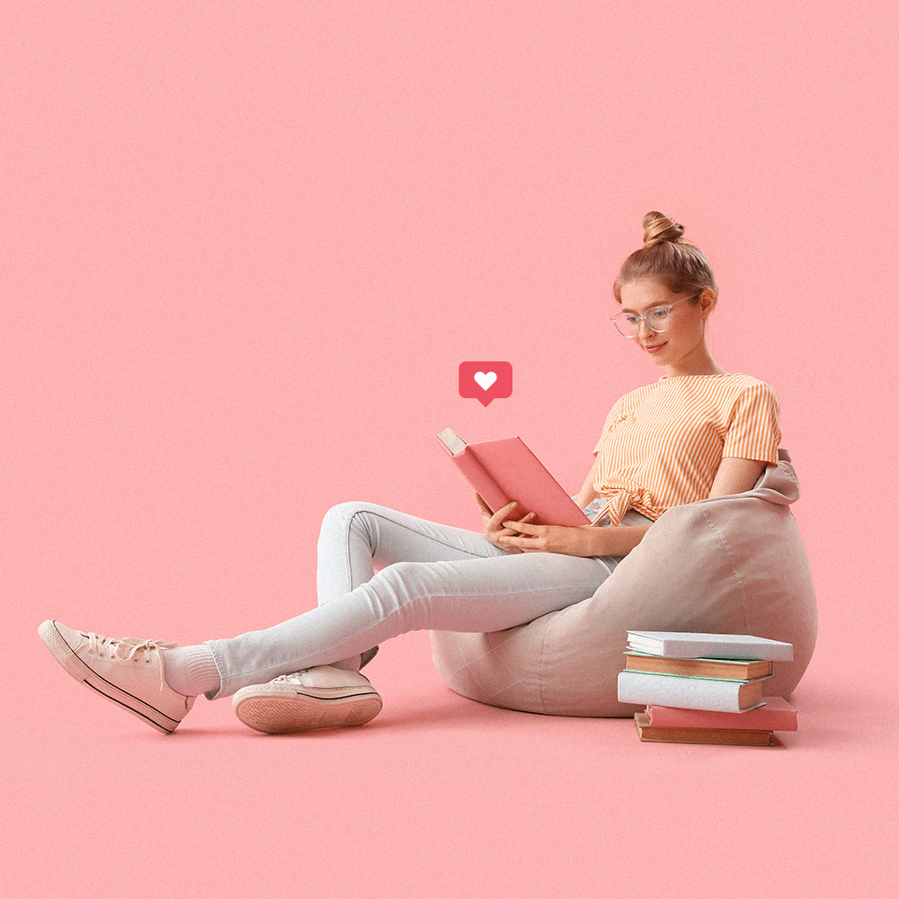 illustration bookstagram livres 2024