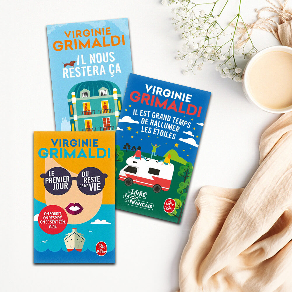 photos des couvertures de livres de virginie grimaldi
