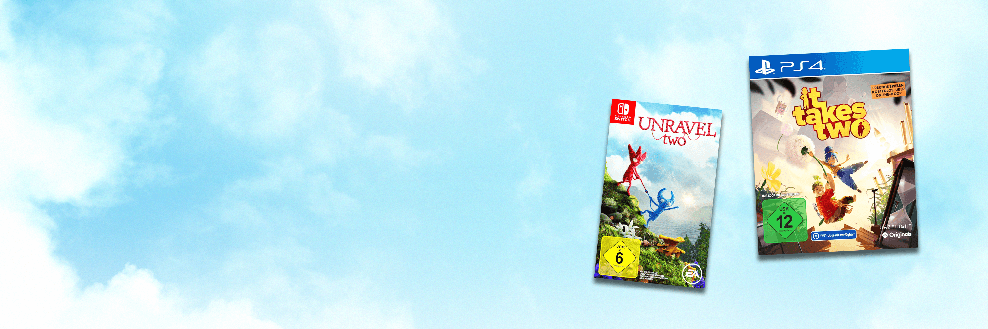 bannière jeux unravel two et it takes two 