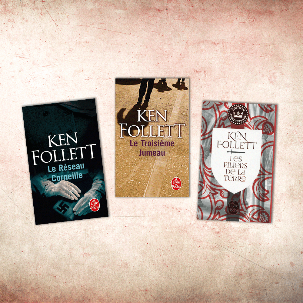 couverture livre ken follett le reseau corneille le troisieme jumeau les piliers de la terre