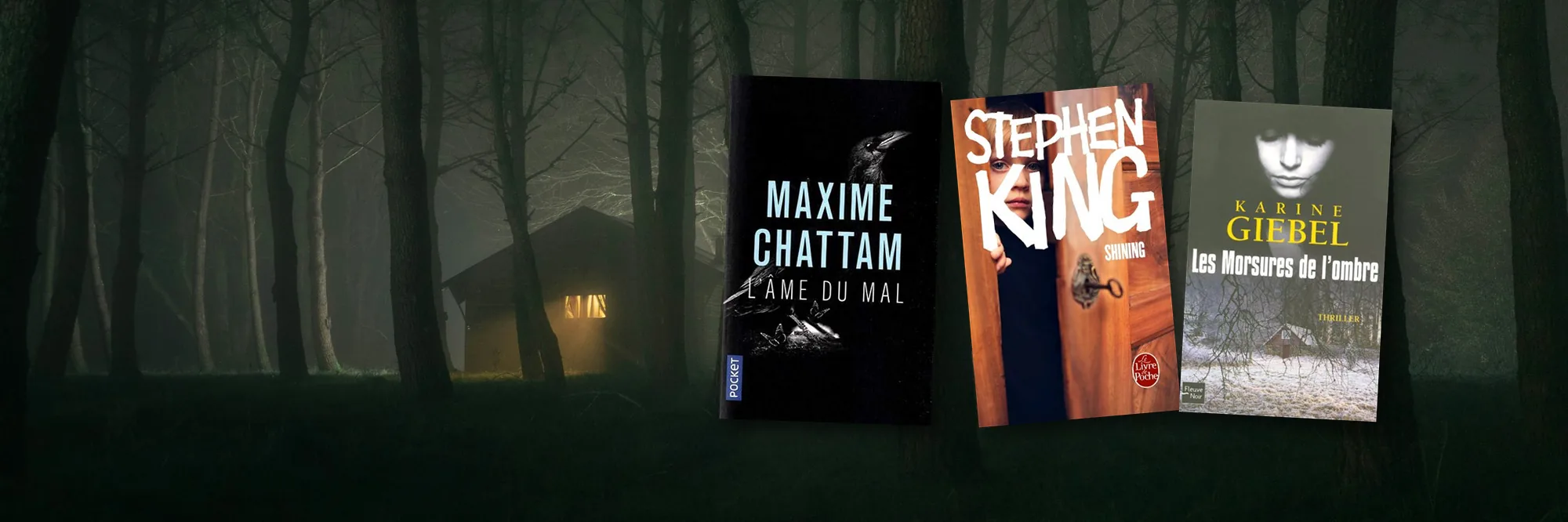 Sélection de livres d'horreur pour Halloween : Shining, Les Morsures de l'ombre, L'Âme du Mal